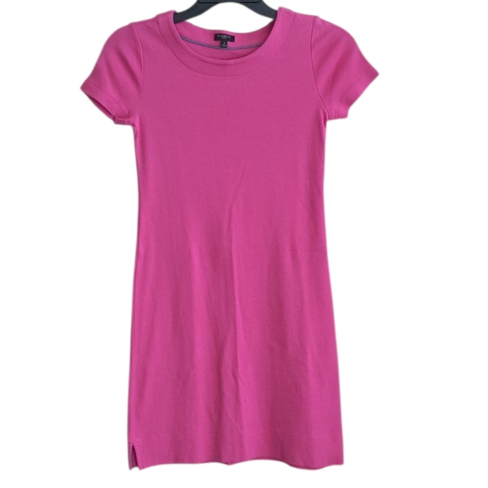 Talbots Petites Vibrant Pink Knit Dress Size S Petite